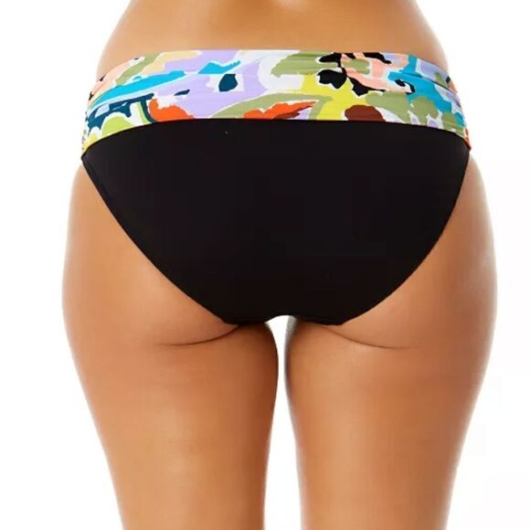 Anne Cole Women's Multicolor Fold-Over Printed-Waistband Bikini Bottoms XL NEW - Picture 5 of 11